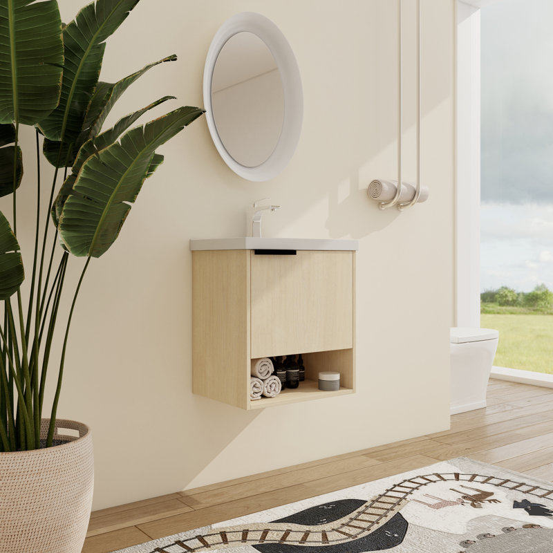 Ebern Designs Tarragona 20'' WallMounted Single Bathroom Vanity With